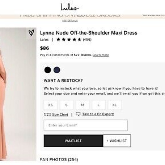 Brand new with tags Lulus Nude mermaid dress - Picture 3 of 5